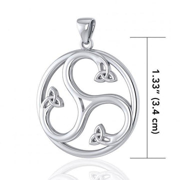 The Trinity’s imagery ~ Celtic Triquetra Sterling Silver Pendant TPD1270